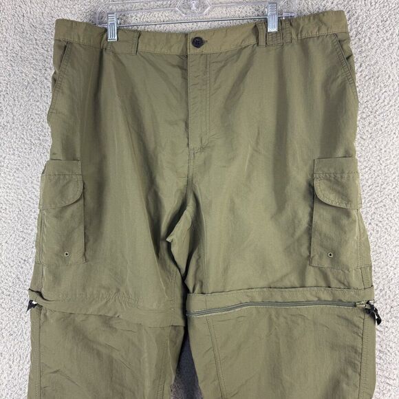 Magellan Convertible Pants Mens 2XL Green Outdoor Fishing Water Repel Hike 40x31 - Picture 3 of 15